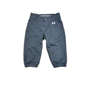 Under Armour Softball Pants Girls YS Black Stretch Pant